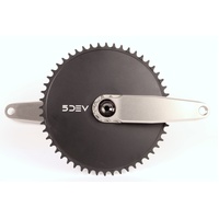 5DEV Titanium Crankset 155mm 68mm Road w 52T AERO