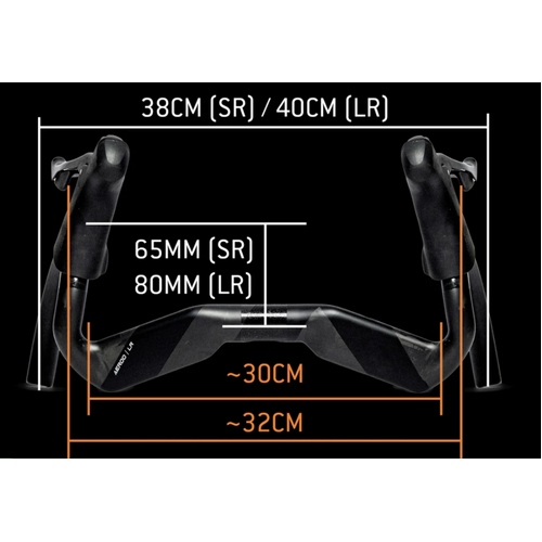 AEROO LR Long Reach Carbon Handlebar