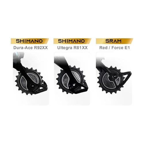 AOPW AERO(black) Shim 92xx/81xx/71xx, SRAM AXS Rd E1/red/force 2x12