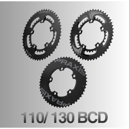 Praxis 2x Chainrings (Road) 110/130BCD