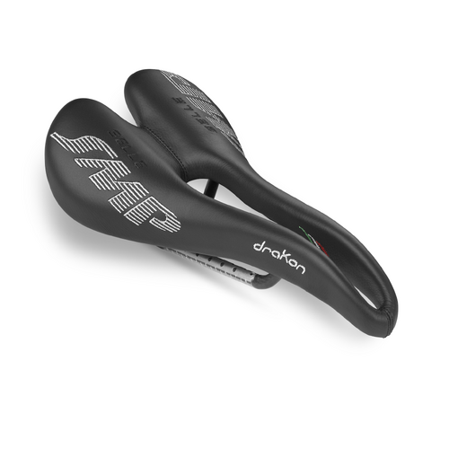 Drakon Black Saddle - CARBON Rails